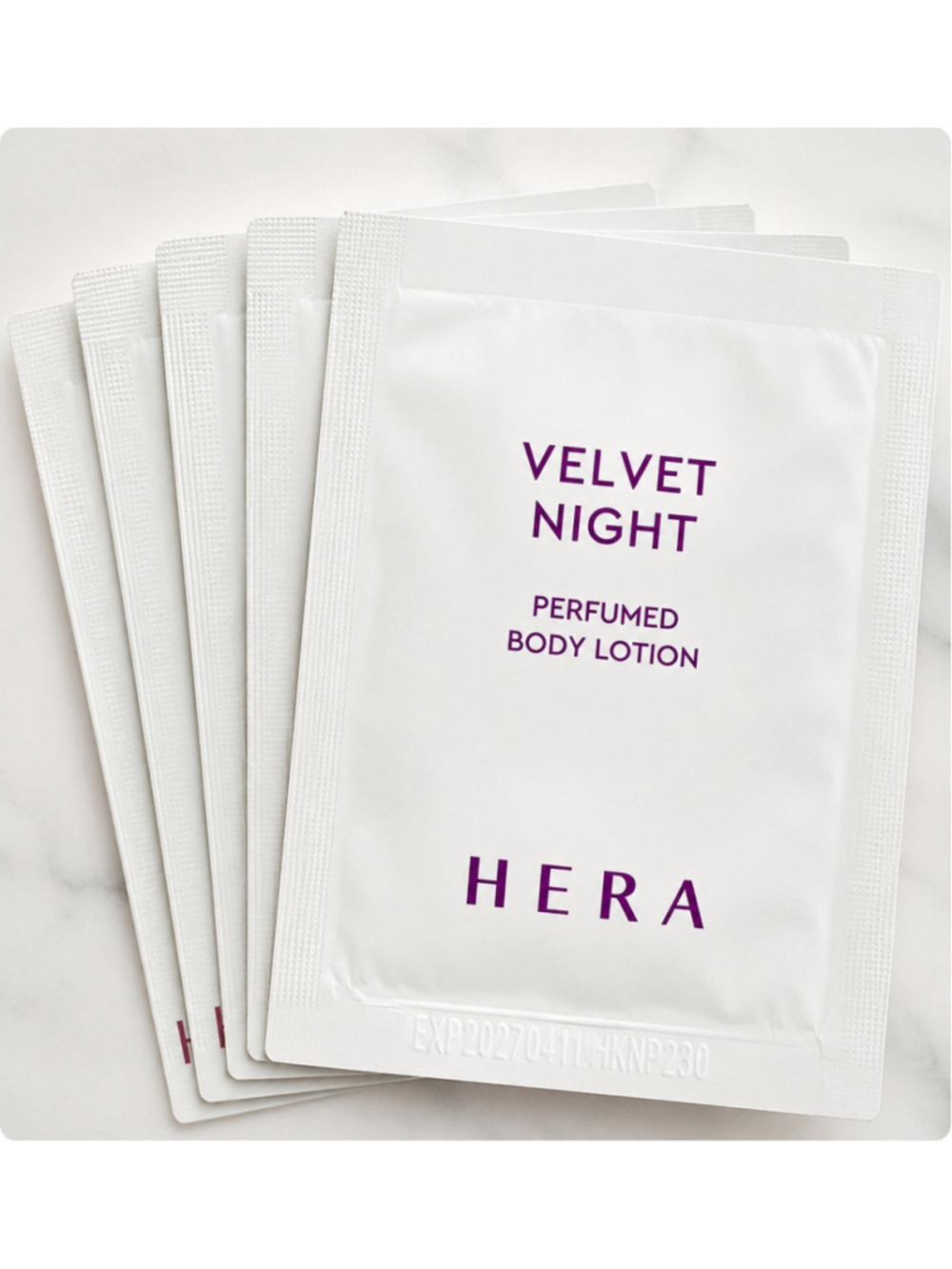 [HERA] Velvet Night Perfumed Body Lotion 4ml x 40pcs K-beauty